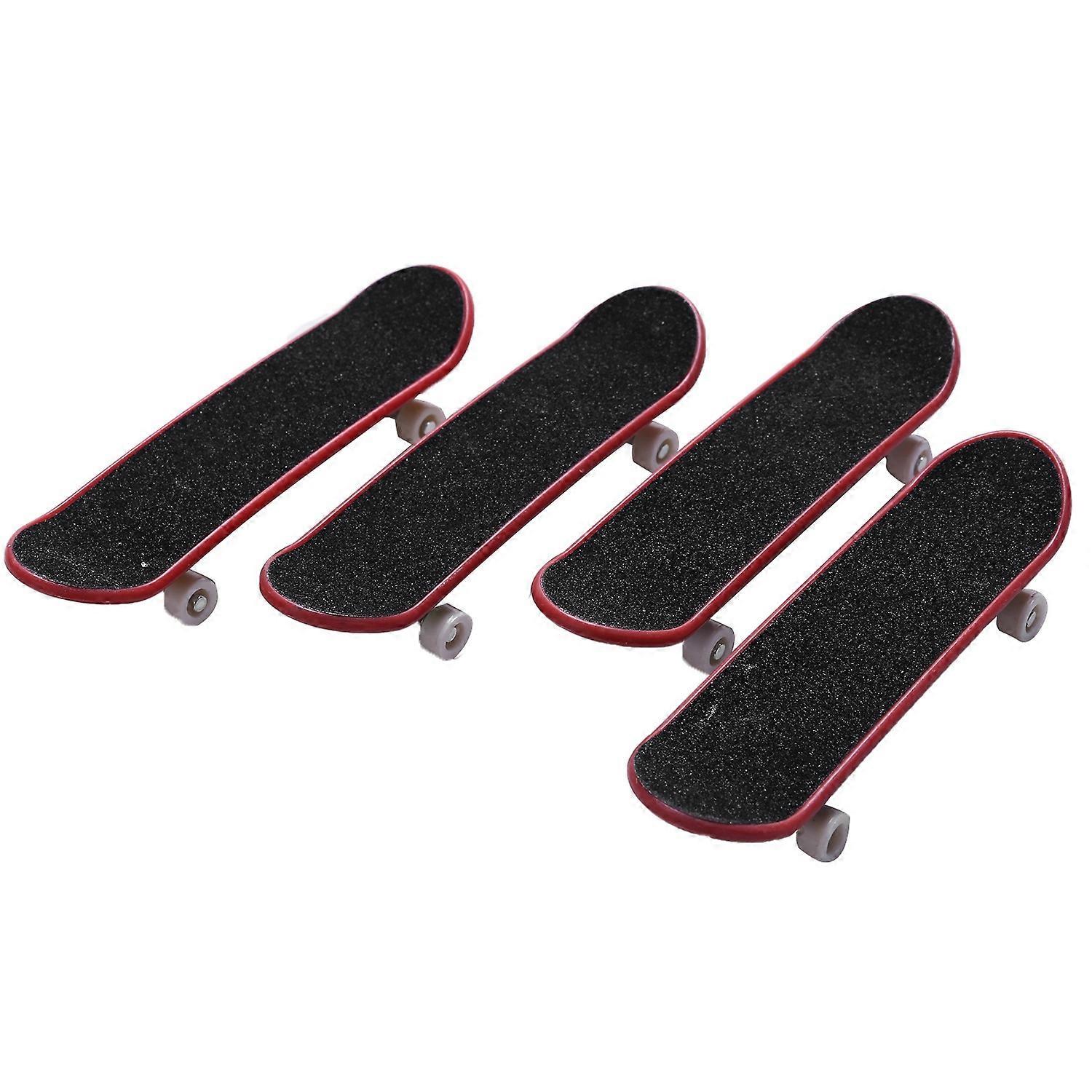 4 Pcs Professional Mini Fingerboards/ Finger Skateboard, Unique Surface (Random Patterns and Colors