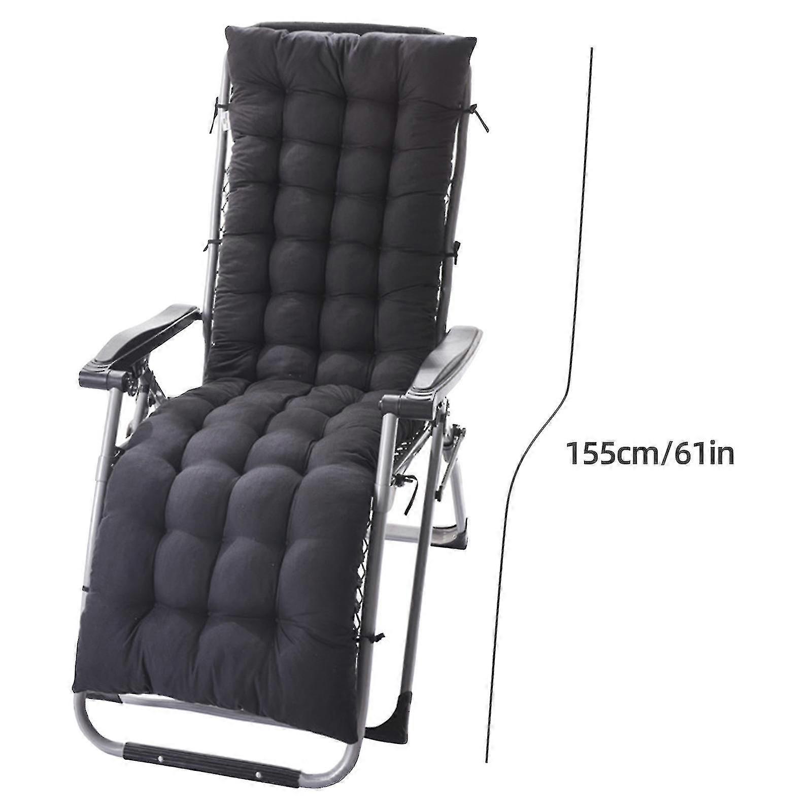 Garden Sun Lounger Sunbed Daybed Pad Cushion Fabric Comfortable 4 Colour