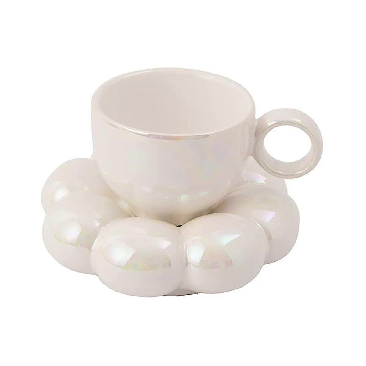 زهرة فنجان القهوة والصحن مجموعة لطيف القدح والصحن مجموعة فنجان القهوة السيراميك مع عباد الشمس الصحن لاتيه