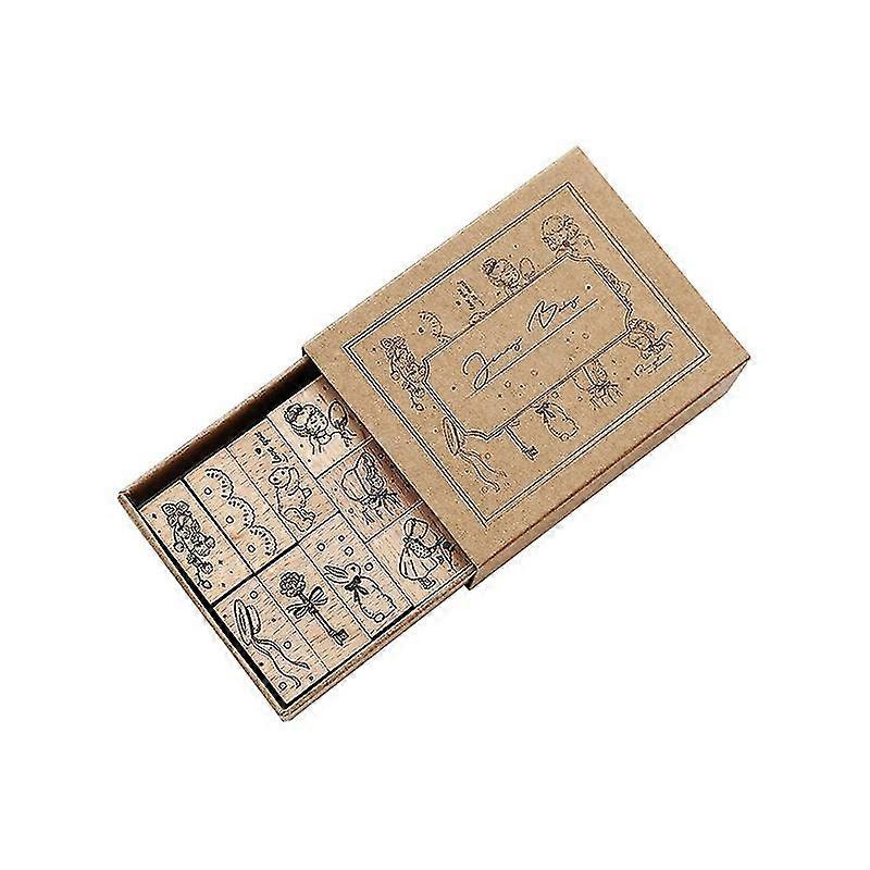Jenny Baby Wood Rubber Stamp Set(12pcs)