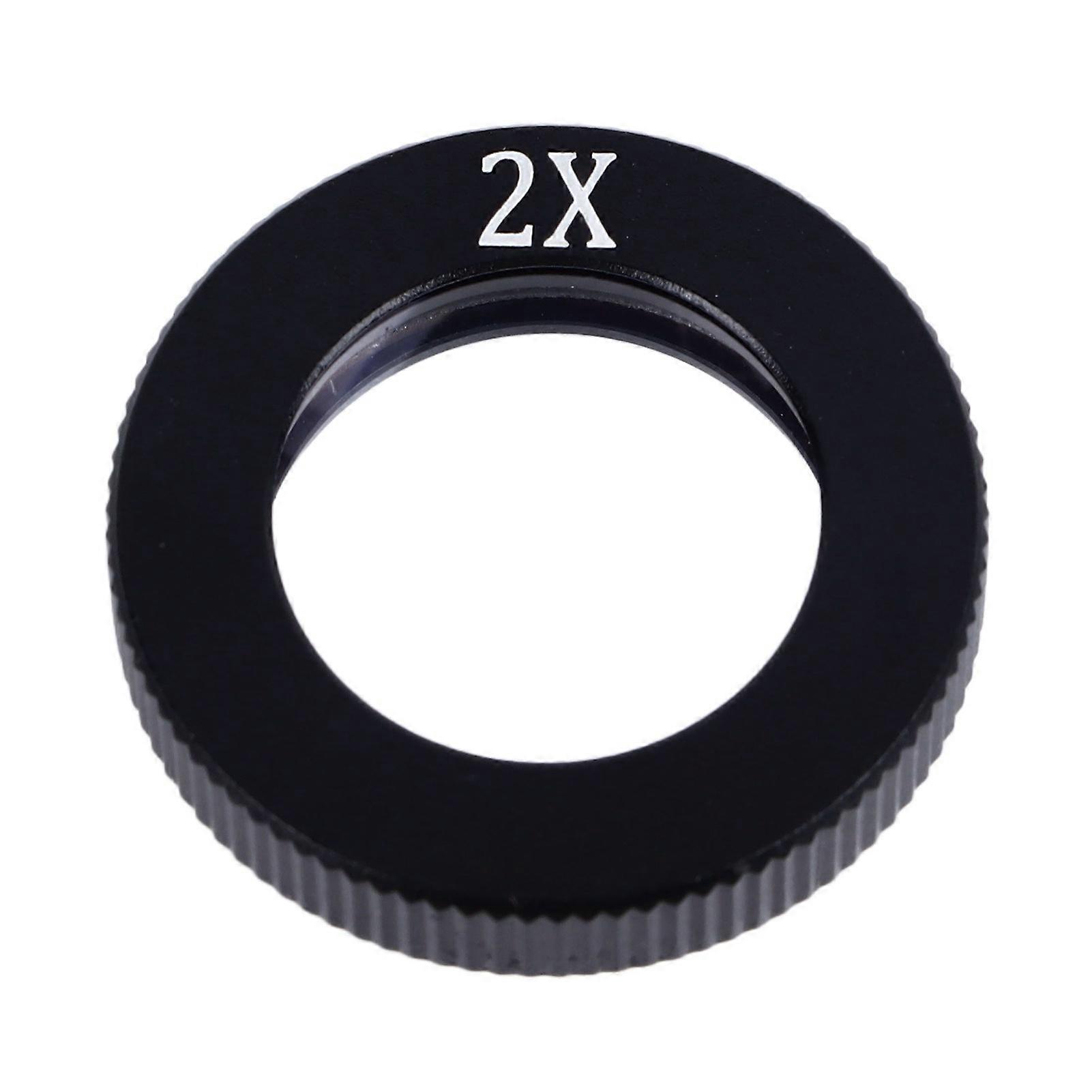 Auxiliary Objective Lens Parallel Light C Mount Microscope Monocular Lens Tube Eyepiece 2X