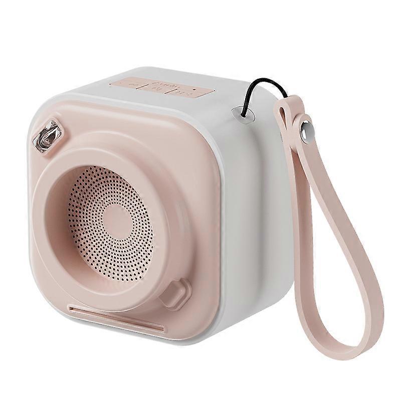 Wireless Mini Bluetooth Speaker with Lanyard, Small Speaker with Bass Radiator, Unique Camera Appearance, Support TF Card, Small but Loud, Portable Sp