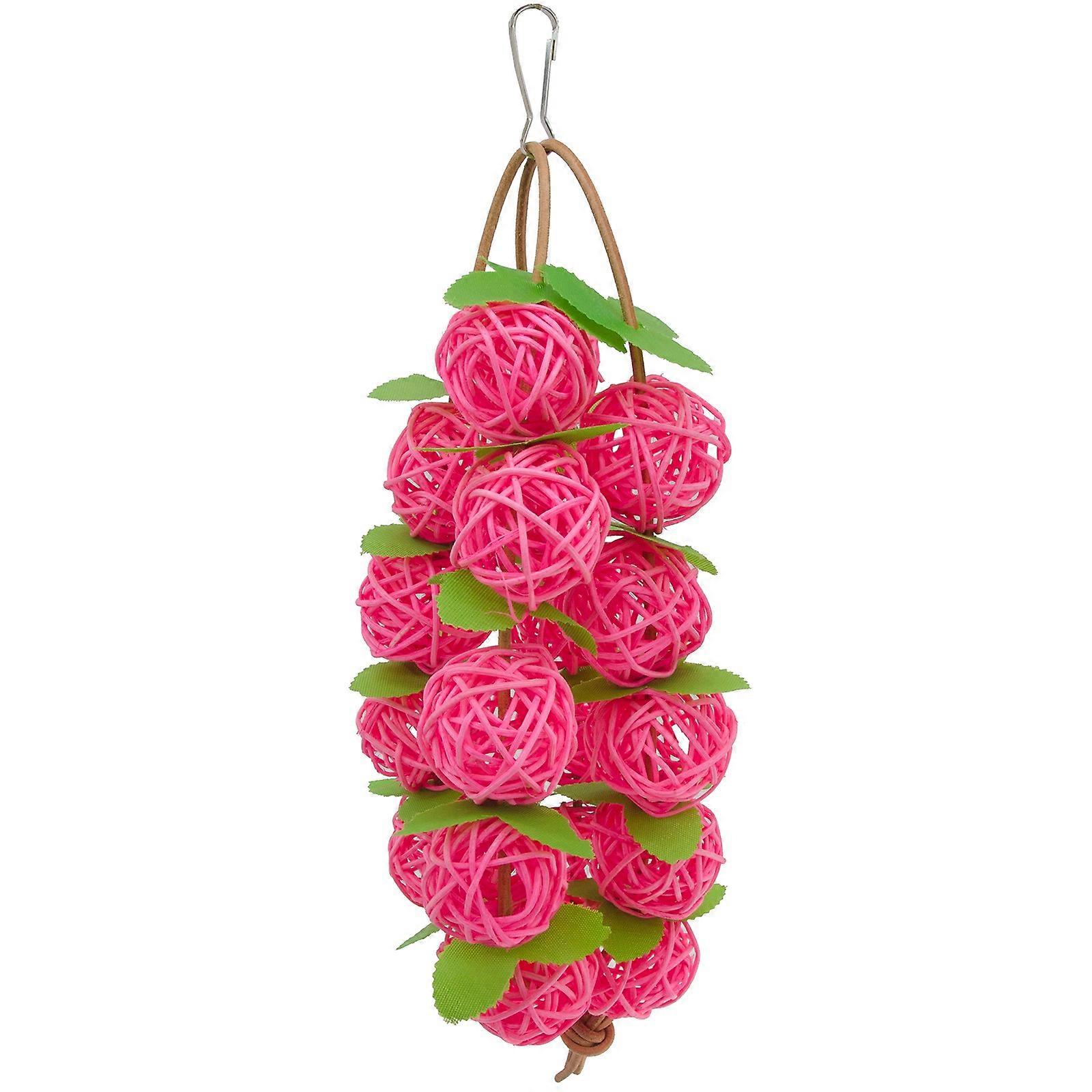Bird Foraging and Natural Chew Toy Vine Balls, Parrot Cage, Swinging Climbing and Chewing, Mini Mac