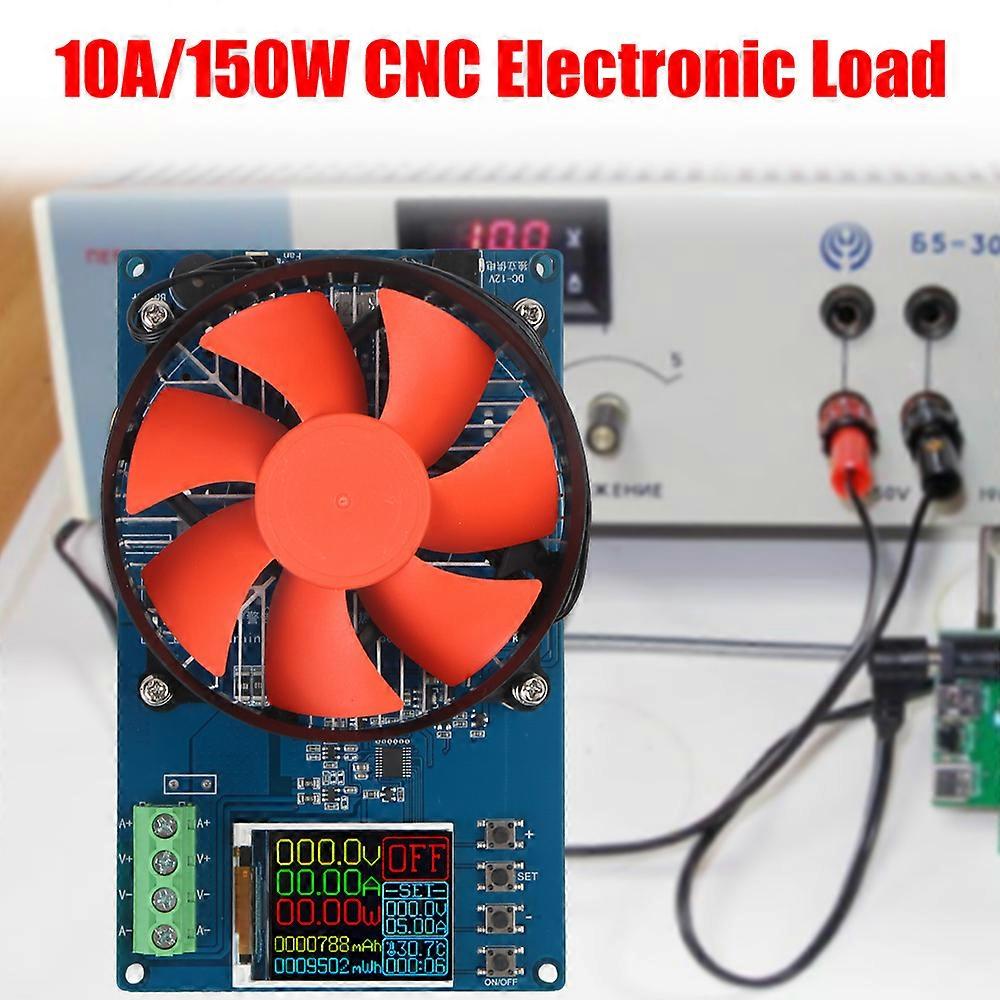Battery Tools 150W 10A DC Electronic Load 4-wire Lithium Battery Tester Digital Analyzer US Plug Adjustable Testing Module