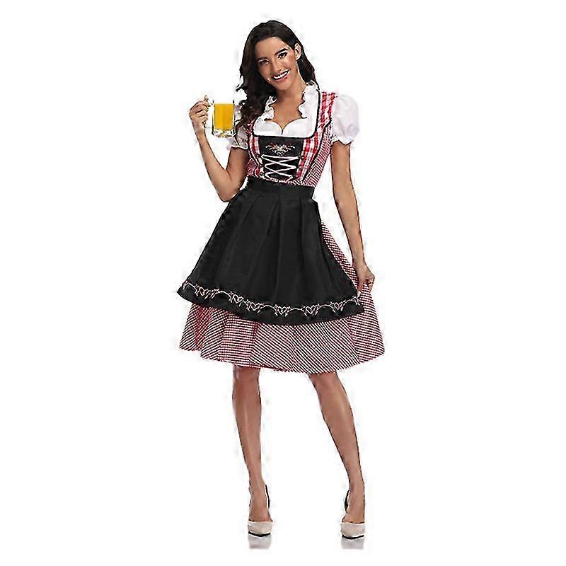 Βαυαρική Octoberfest Γερμανική μπύρα Κοστούμι Oktoberfest Φόρεμα Γυναίκες Μπάρμαν Σερβιτόρα Στολή Cosplay Καρναβάλι Αποκριάτικο πάρτι