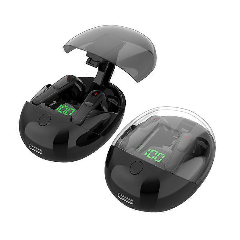 Bluetooth True Wireless Pro one Half In-ear Digital Display Earphones Black