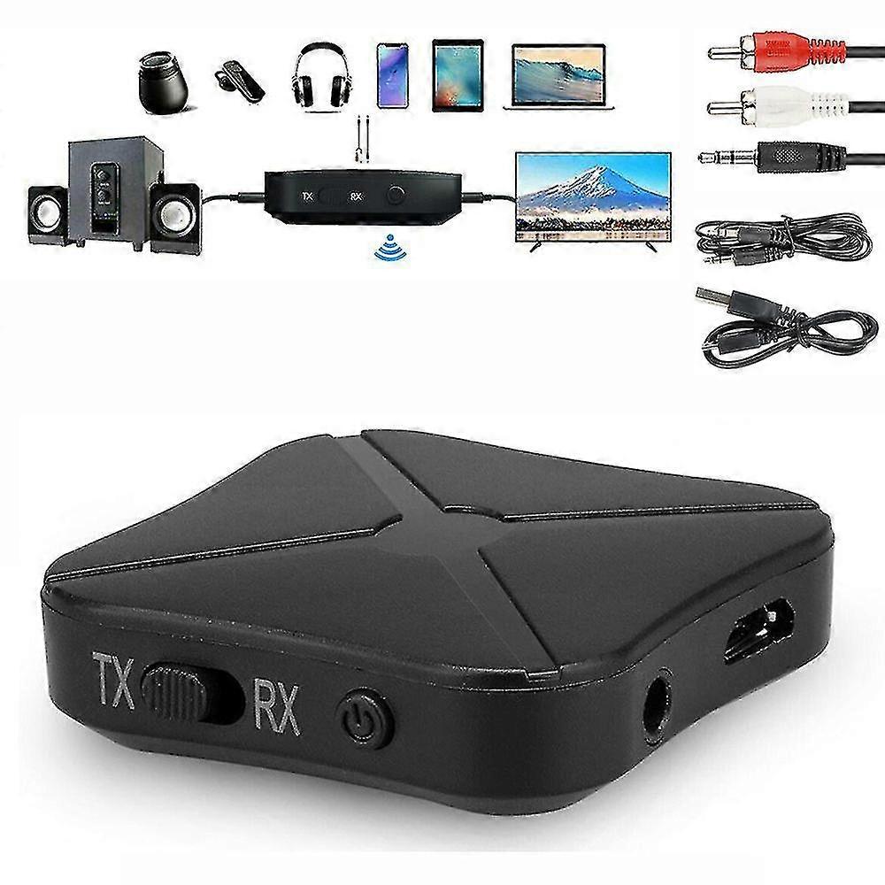 Bluetooth 4.2 Transmitter Receiver Wireless Adapter Box Tv Stereo Audio Tx Rx Mode