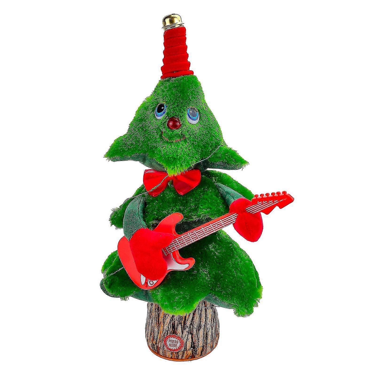 Dancing Christmas Tree Electronic Plush Toy With Singing 8 English Songs Fun Interactive Toys 34cm
