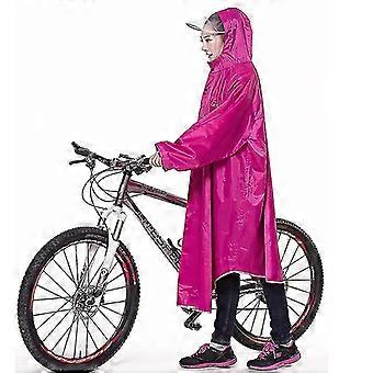 Rain Poncho For Camping Bike Raincoat Rain Cover With Hood, Poncho Red