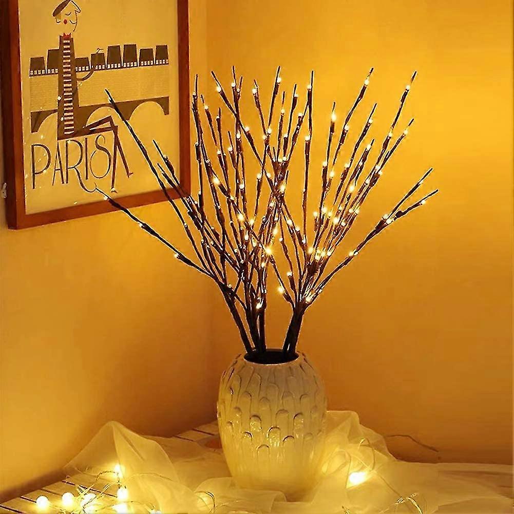 3 Pcs Branch Lights, 20 Led Willow Twig Lighted Diy Tree Branch