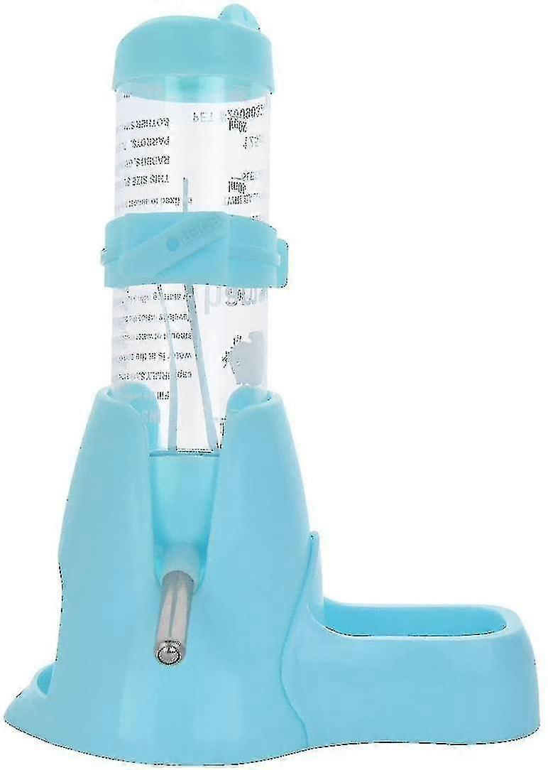 Hamsters Water Bottle Automatic Feeder Water And Food Dispenser For Small Animals 80ml Blue