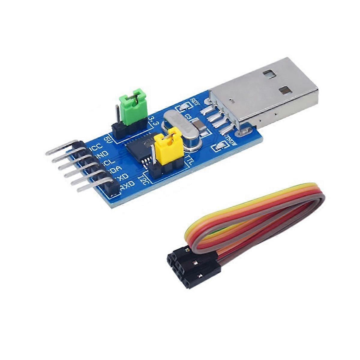 Module adaptateur USB vers IIC, Module adaptateur de convertisseur USB vers IIC I2C UART Composants électroniques
