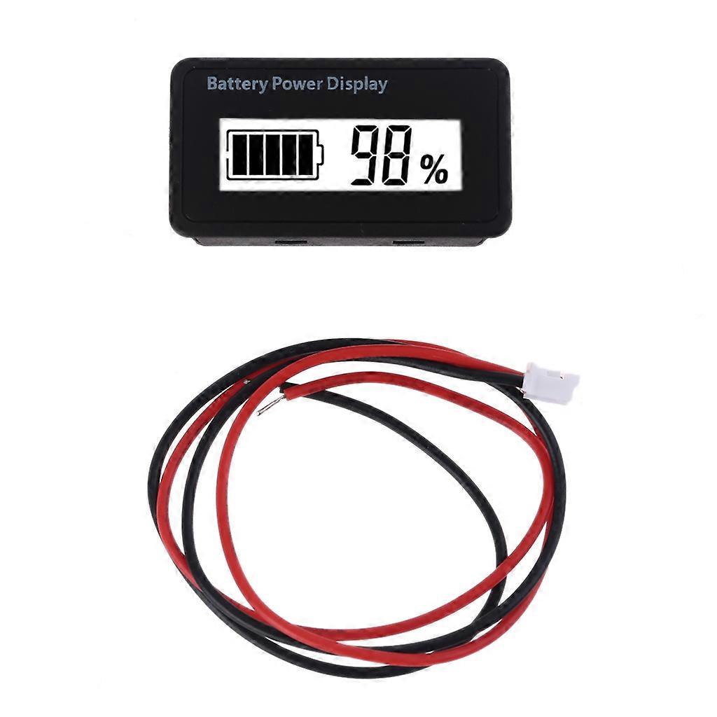 12V 24V 48V Battery Capacity Monitor Universal LCD Battery Voltmeter Display