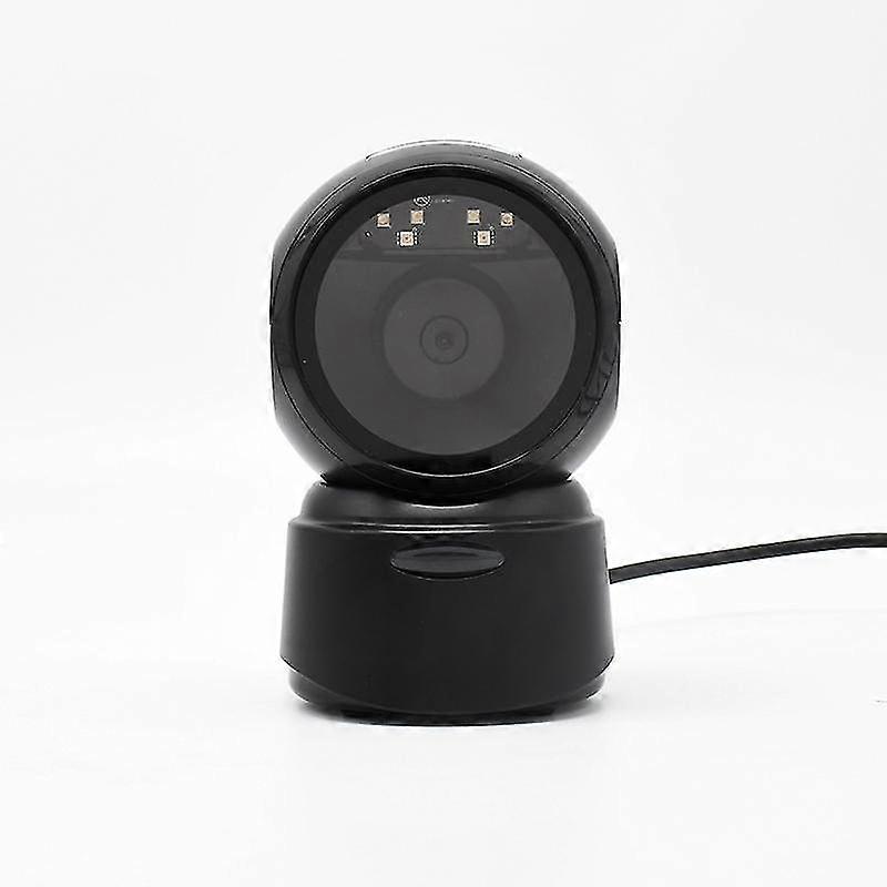 2d Barcode Scanner Hands-free Desktop High Speed 1d Laser Bar Code Reader With Stand And Usb Cable For Supermarket Retail
