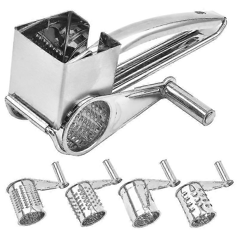Râpe à fromage en acier inoxydable avec 4 lames de tambour