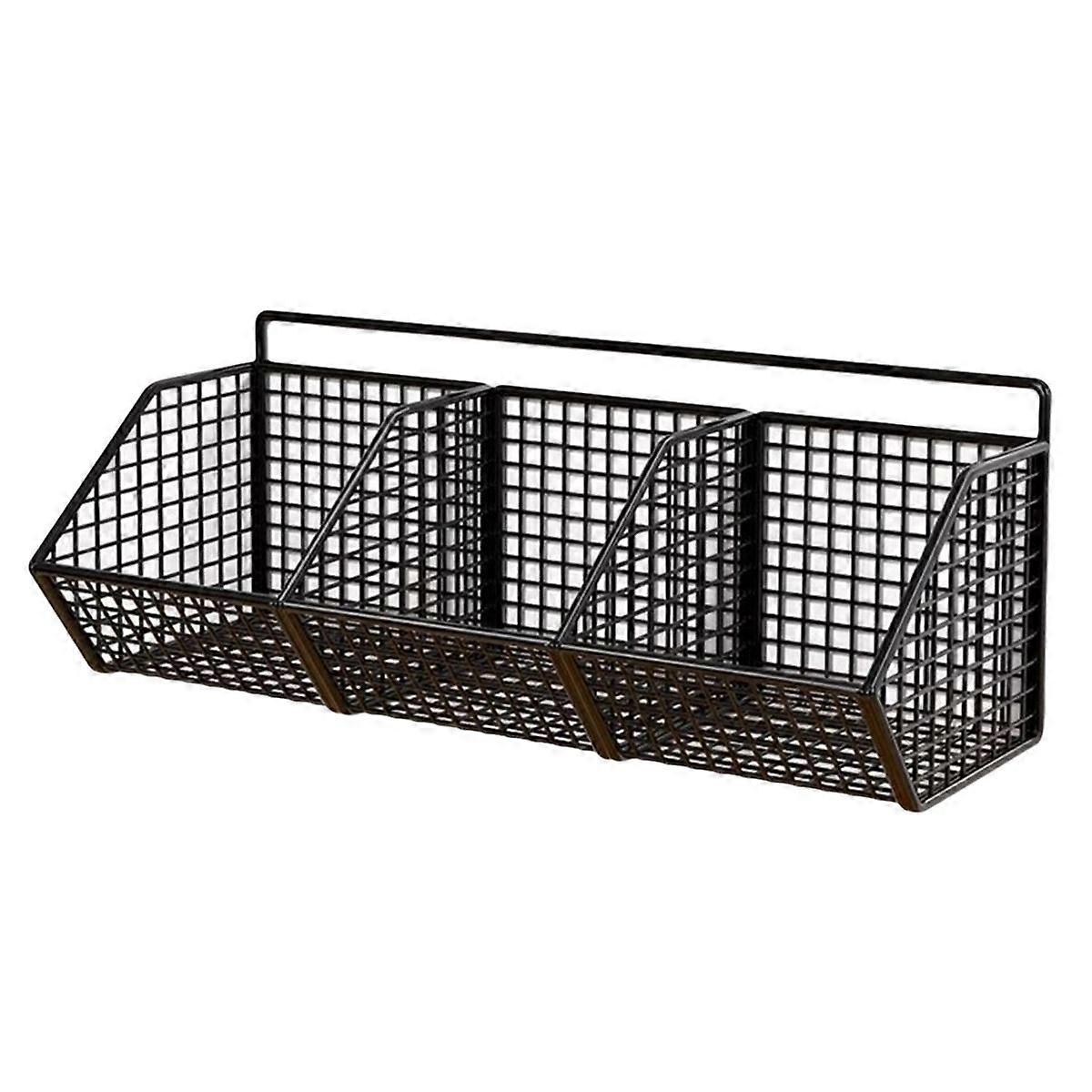 Kitchen Rack Wall Mounted Seasoning Spice Vegetable and Fruit Storage Rack Wall Drain Basket Punch-
