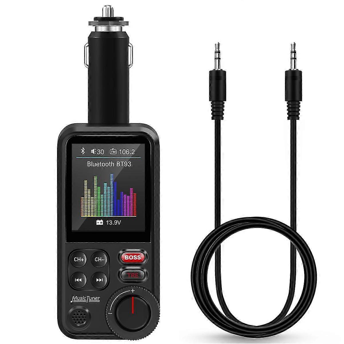Bt93 Car Mp3 Player U Disk Music Bluetooth 5.0 Fm Transmitter Eq Mode Adjustment Usb Car Fast Charge