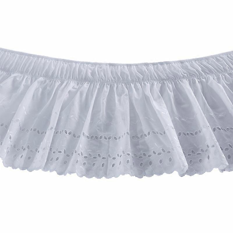 Ruffled Eyelet Bed Skirt Dust Ruffle