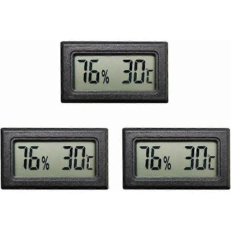 Mini Digital LCD Thermometer Hygrometer Temperature Humidity Tester (3PCS)
