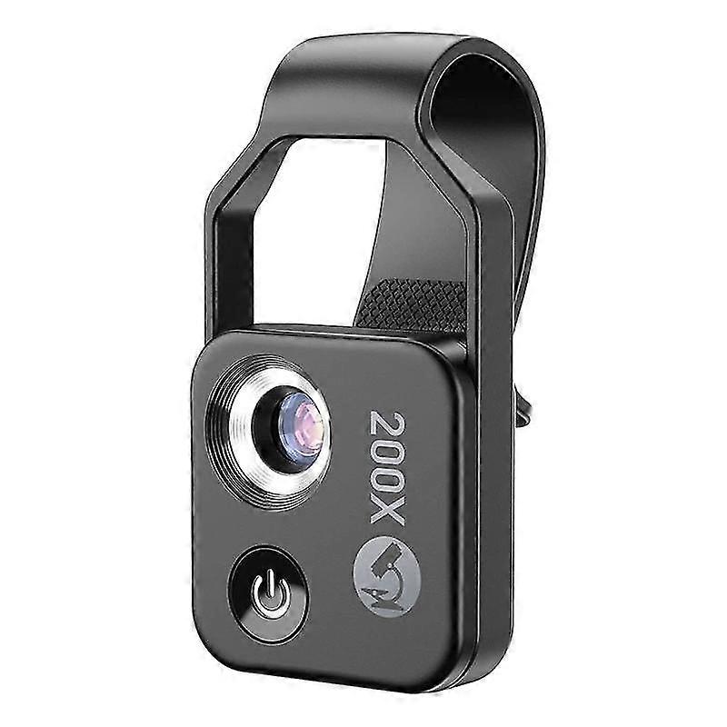 200X Phone Microscope with Lens,Pocket Smartphone Digital Microscope for Phone, Magnifying Microscope with LED Light