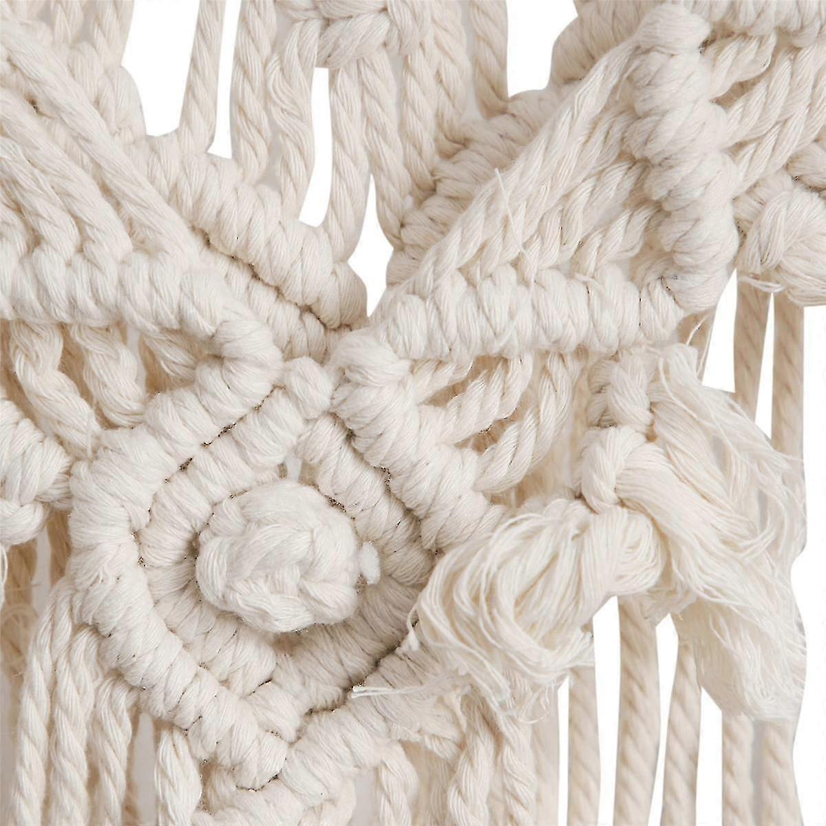 Nordisk Bohemian Macrame Veggteppe Håndvevd Dusk Hjem Veggdekor Stor Billedvev