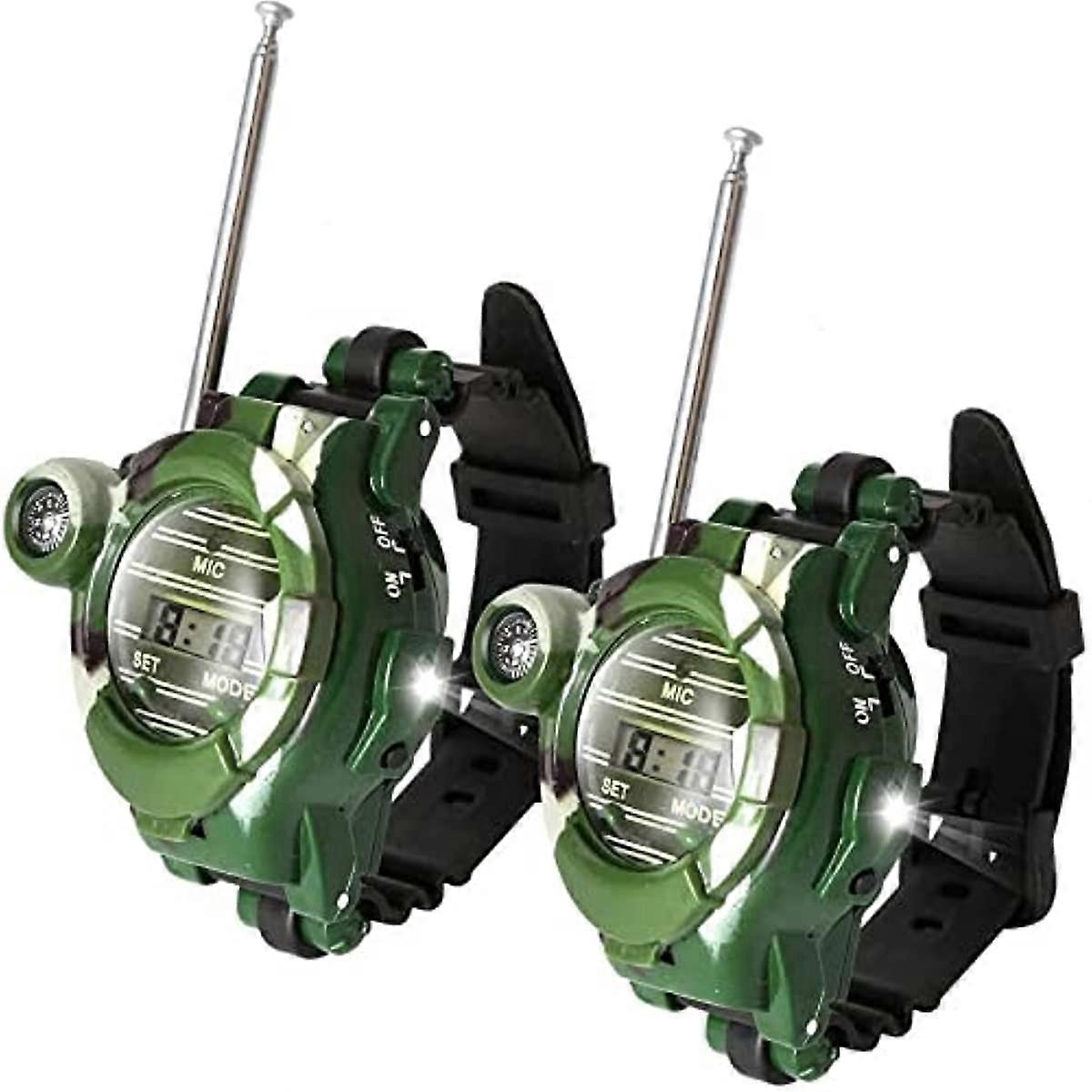 Walkie Talkies Watch,7 in 1 Digital Watch Walkie Talkies, kid walkie talky Watch with Flashlight,Two-Way Long Range Transceiver