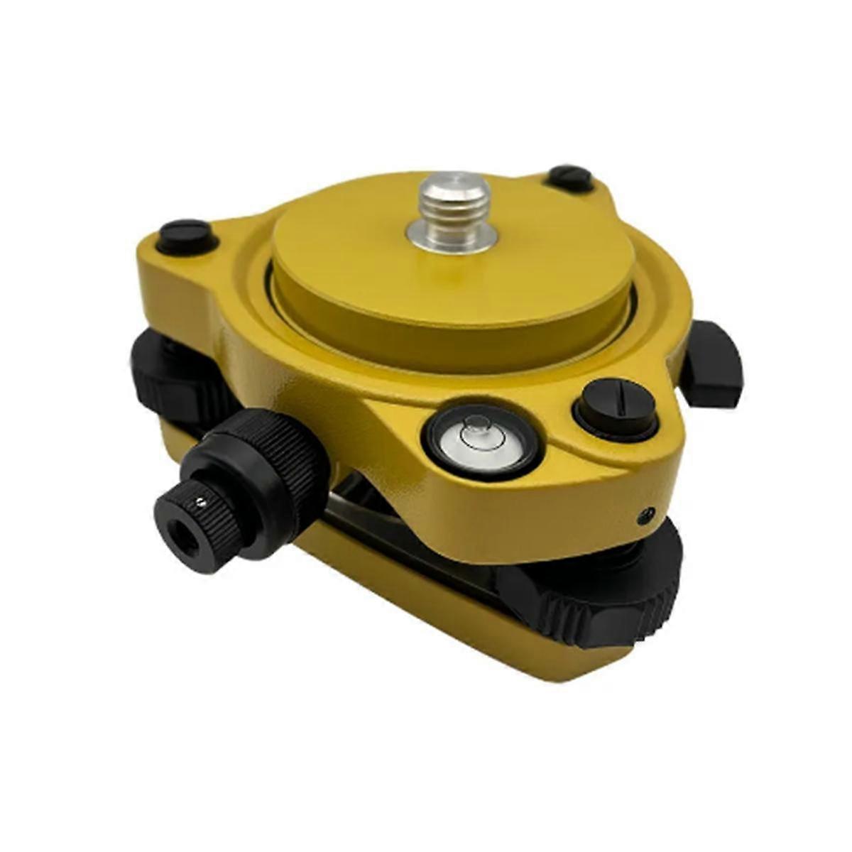 Tribrach with Optical Plummet&GPS Tribrach Adapter Carrier with 5/8InX11 Mount Rotate Screw for Tot