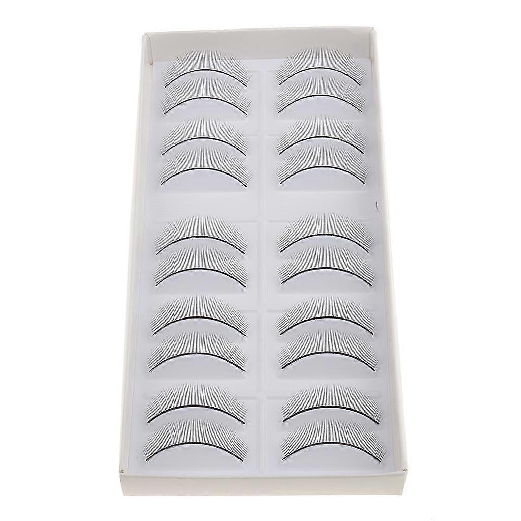 3X Natural Adhesive False Eyelash Strips for Beginners