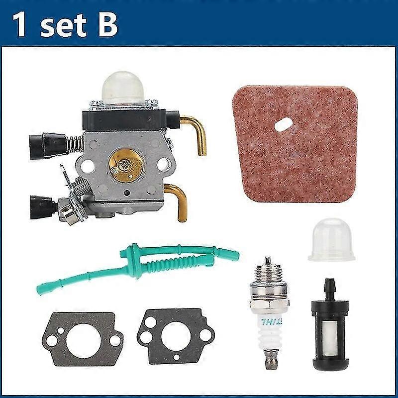 Carburetor Kit for Stihl FS55 FS55R FS55RC KM55 HL45KM55R FS38 String Trimmer Weed Eater with Air Filter Line Gasket Carb -A2