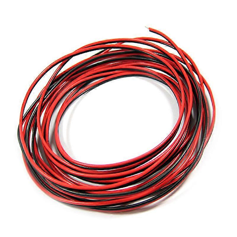 2pin red+black PVC 1mm Copper core wire 12V insulated extension wire cord for led strip
