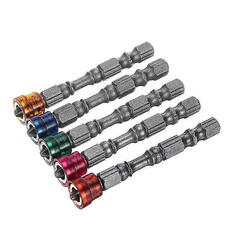 1/4 gambo multicolore magnetico a punta incrociata in acciaio trapano elettrico set di cacciaviti di 5
