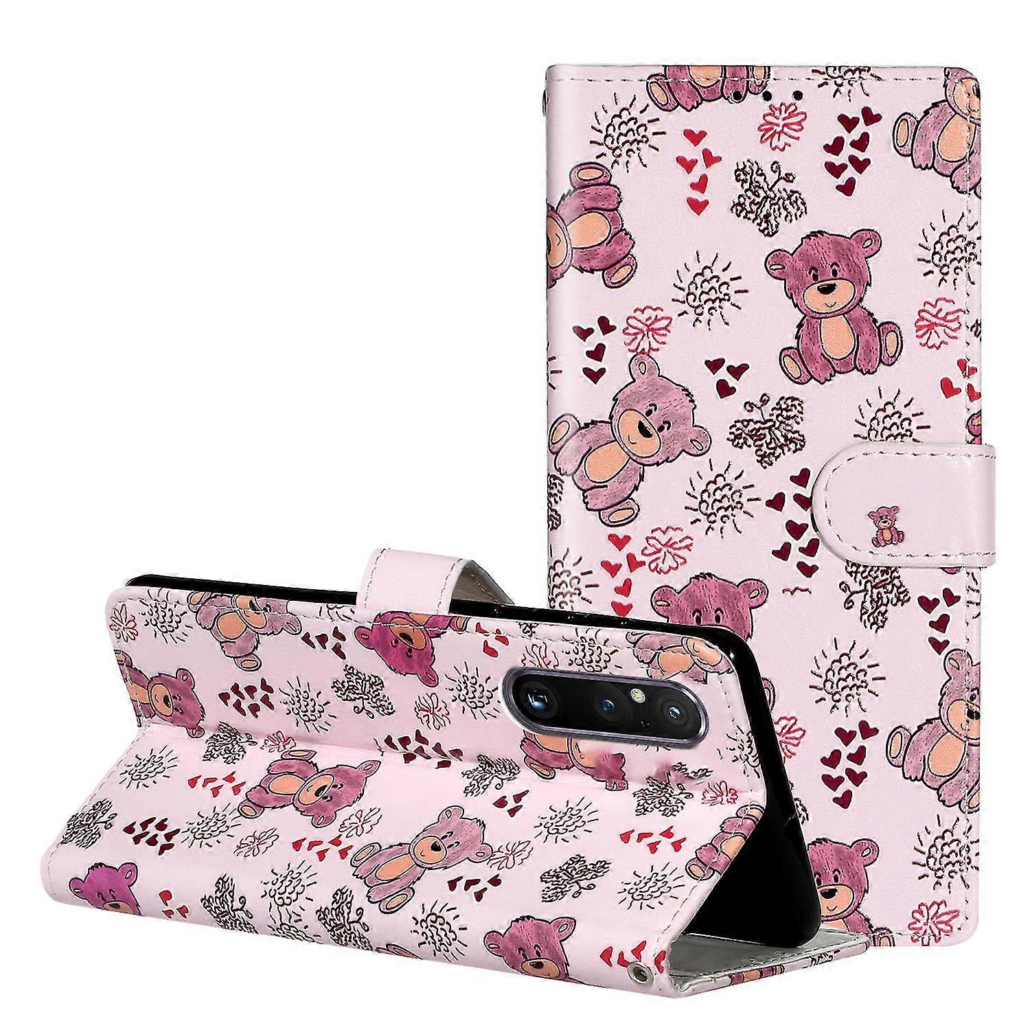 For Sony Xperia 1 V Flip Wallet Phone Case Pattern Printing Pu Leather Stand Protective Cover With Strap