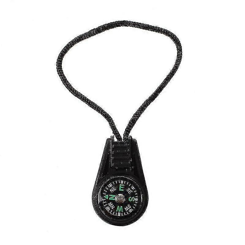 10pcs Mini Travel Mountaineering Portable Compass With Lanyard Compass Multi Function Measuring Tool