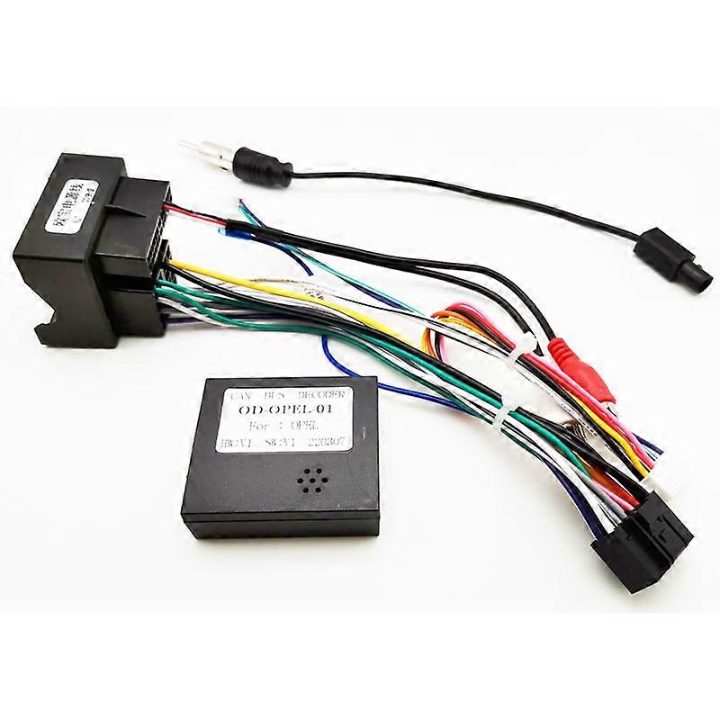 Quadlock Kabelbaum CANBUS Adapter Decoder RCA 16 Pin auf Quad Lock Stecker Autokabel für Opel Astra Corsa Antara Vectra