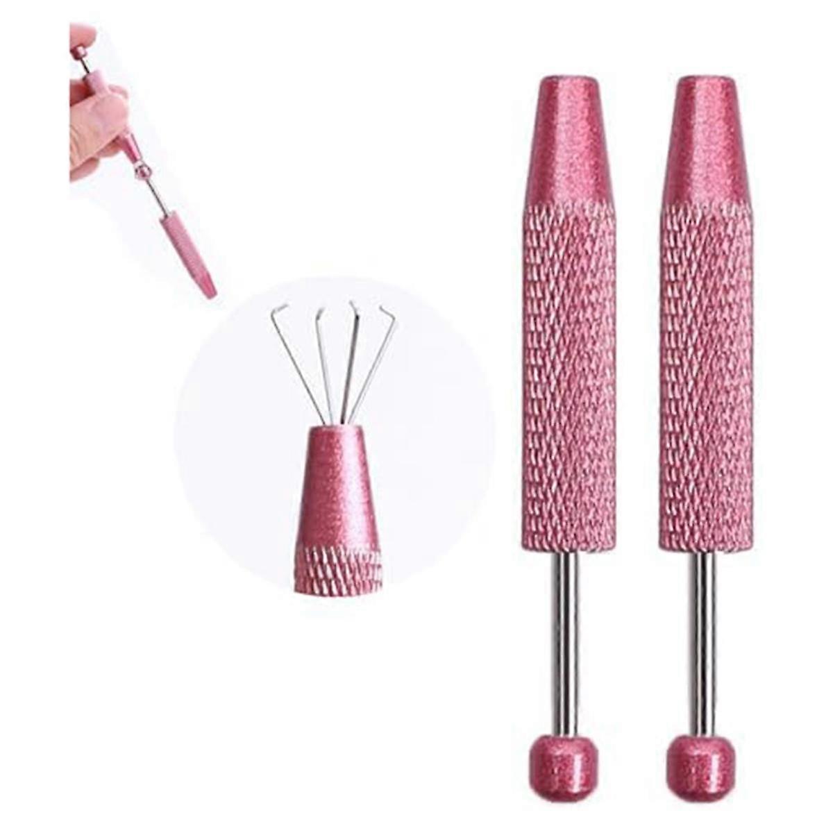 Piercing Assistant Pen,Piercing Ball Tool,Diamond Claw Tweezers, 4 Claw Jeweler'S Pick Up Tool, Piercing Tools,B