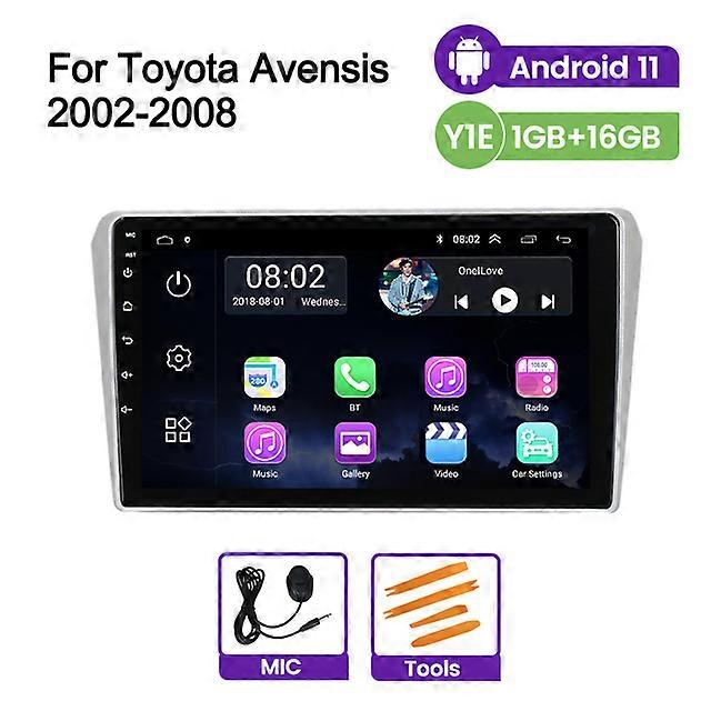 Android 11 For Toyota Avensis/T25 2002 - 2008 Car DVD GPS Navigation BT WIFI Google Play Tape Recorder 1080P Mirror Link