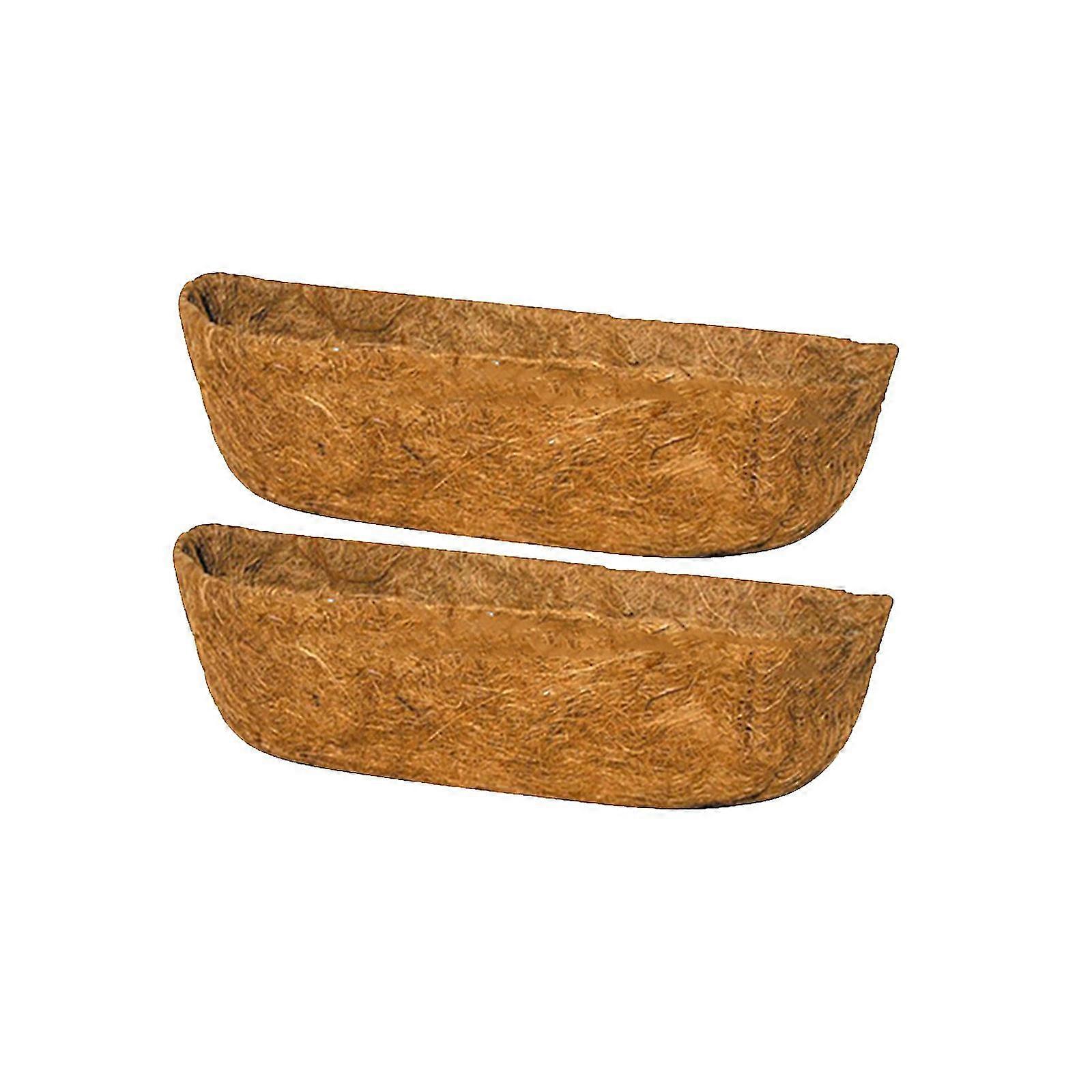 2pack Hanging Basket Coconuts Fiber Planter Inserts Replacement Liner For Flower Pot
