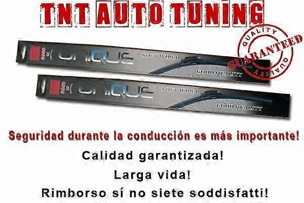 2 flexible windshield wiper brushes for SEAT ALHAMBRA 2010+