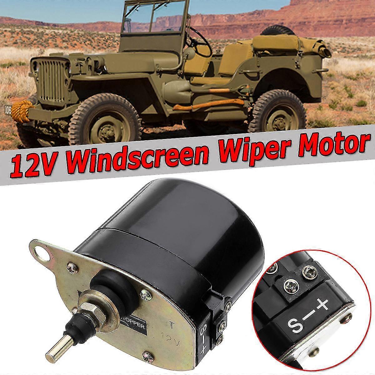 Universal 12v Windscreen Wiper Motor For Willys Jeep Tractor