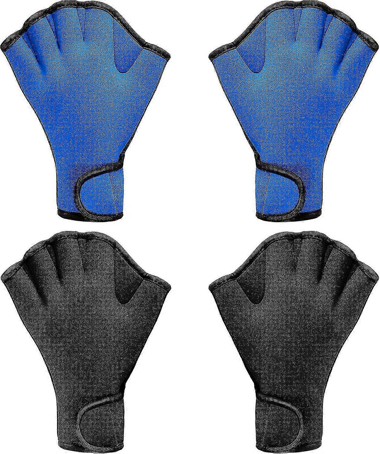 2er-Pack Schwimmhandschuhe Wasserschwimm-Trainingshandschuhe Neopren-Handschuhe Schwimm-Fitness-Wasserdichte Trainingshandschuhe Schwimm-Tauchgurt-Handschlaufe, Siz