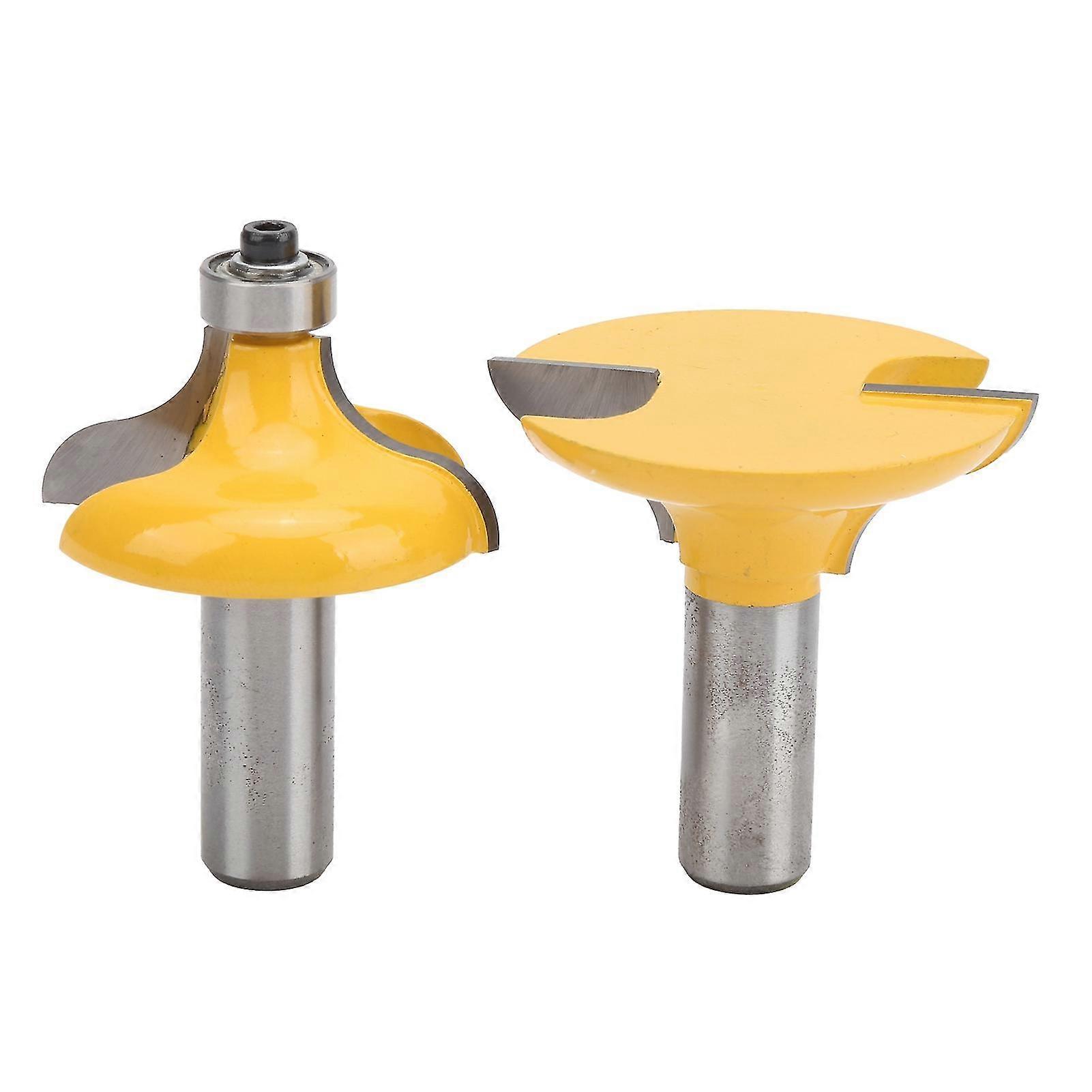 Woodworking Cutter Tool 8 Shank Door Frame Tenon Milling Cutter Handrail Router Bit (2Pcs)