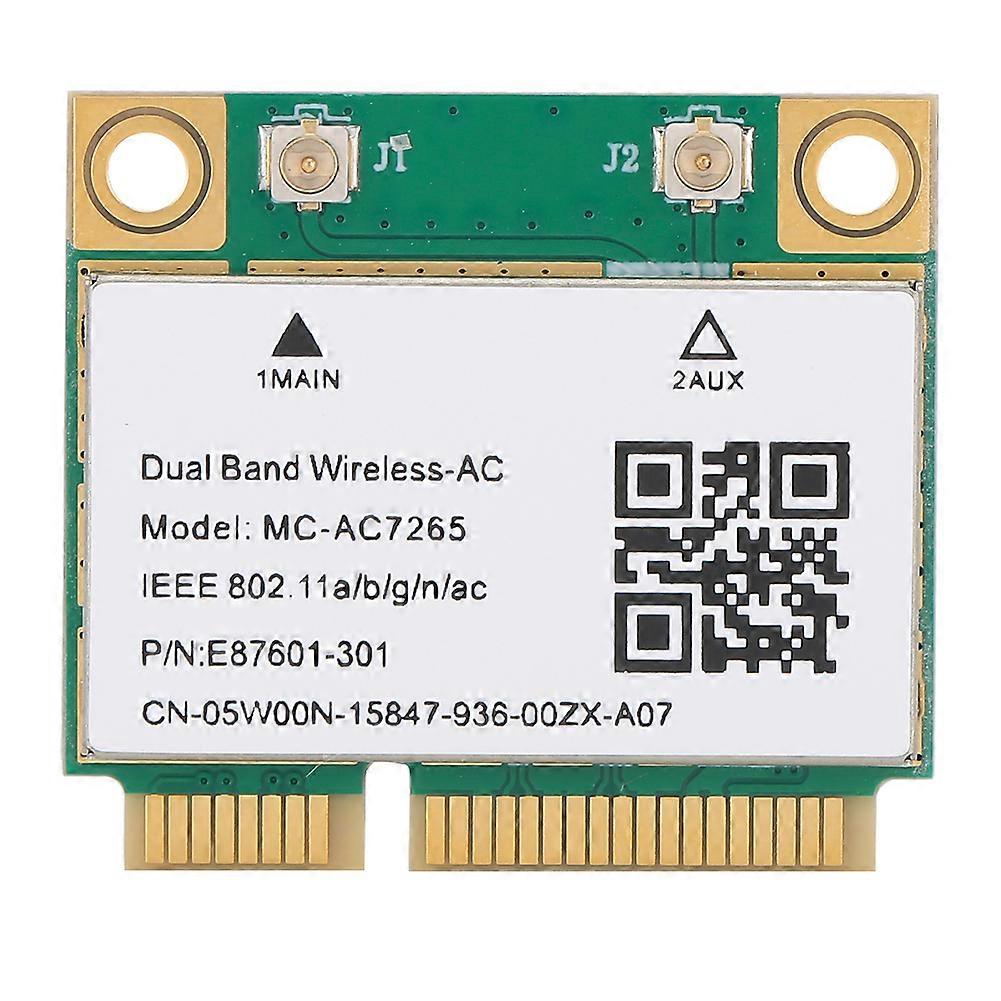 New Network Card Mini PCIE Gigabit DualBand for Bluetooth 4.2 Wireless Wifi MCAC7265
