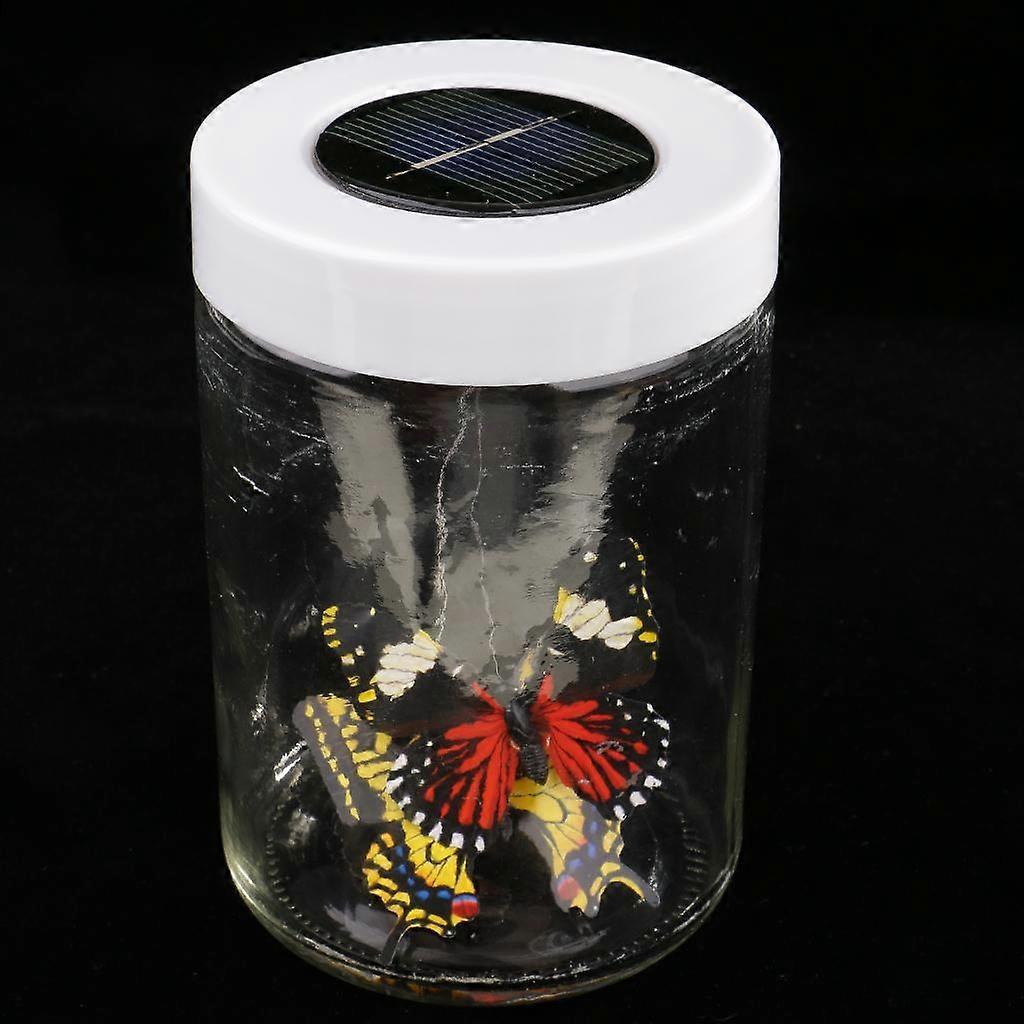 ノベルティソーラーパワードボトルバタフライダンシングおもちゃギフトフェアリーガーデンの装飾