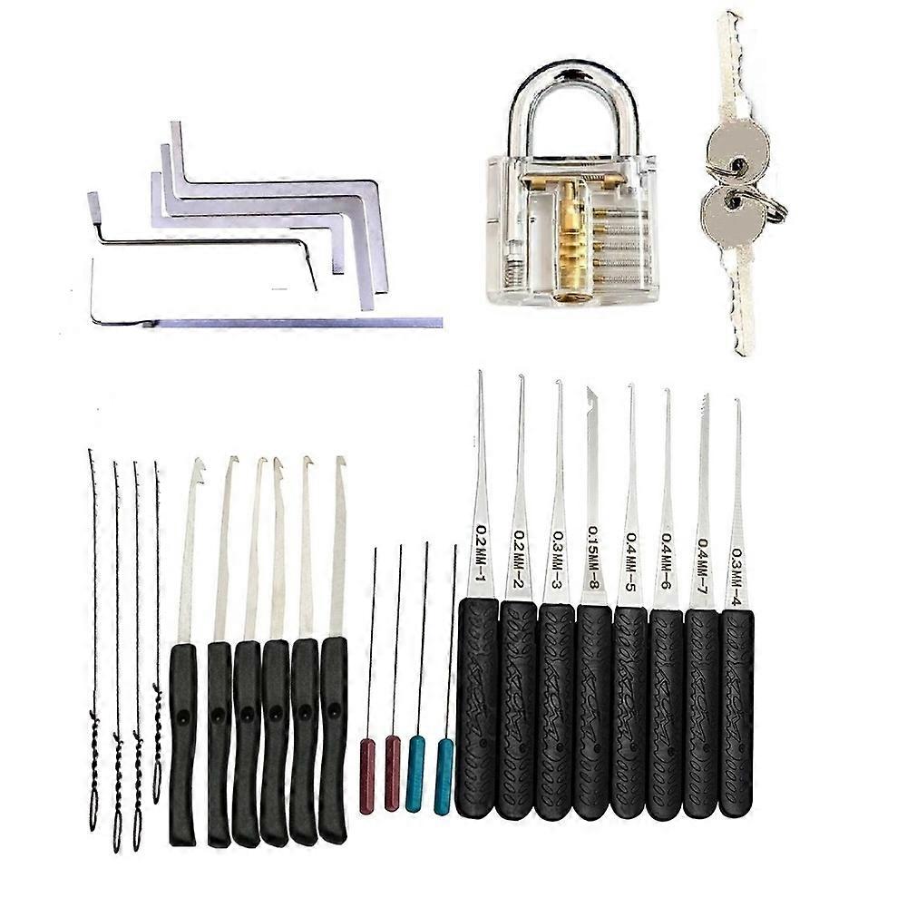 Stainless steel lock lock selection set, dual nucletension duplicate hooks, selection tools