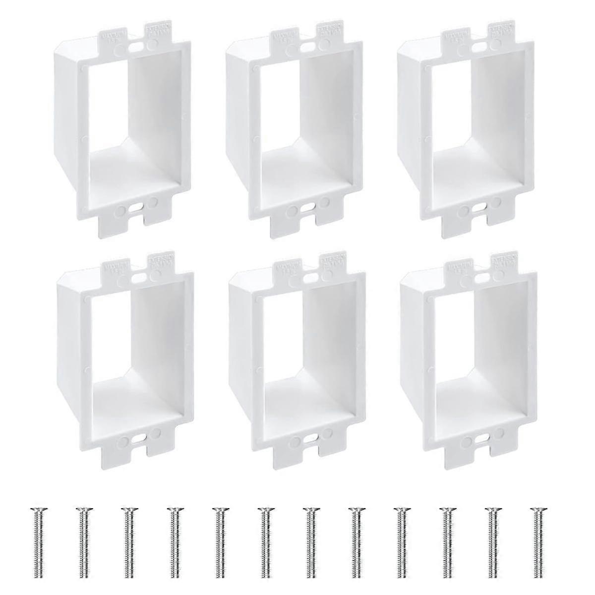 6 Pcs -2 Electrical Outlet Box Extender, Electrical Box Extender, 1 Electrical Outlet Box Extender