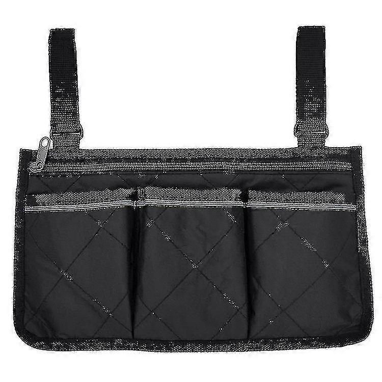 Wheelchair Scooter Armrest Latral Bag Multifunctional Hanging Pocket Storage Organizer For Lectric Wheelchairs.