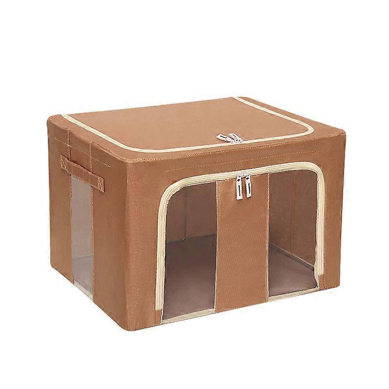 Large Storage Bag, Foldable Storage Box, With Handle, Sealed Zipper and Reinforced Iron Frame 50 * 40 * 33 Cm (Series 01)