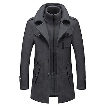 Men´s Wool Coats Cotton Blend Outwear Jacket
