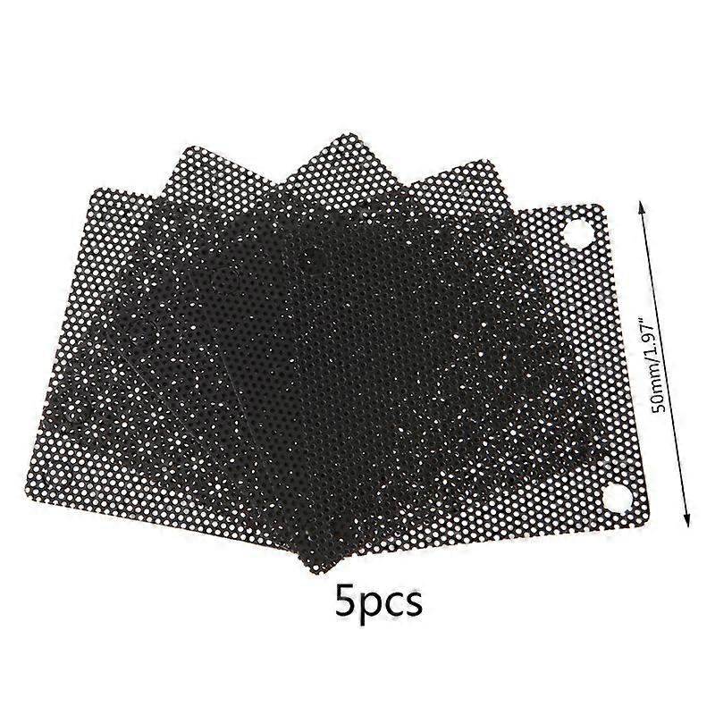 5PCS PVC Fan Dust Filter PC Dustproof Case Cuttable Computer Mesh Cover 50mm