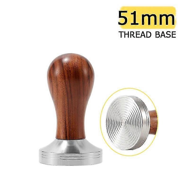 Constant Pressure Kaffe Tamper Espresso Distributør Rustfritt stål £ 30 Force Powder Trykk Thread Base Hammer For 51/53/58mm